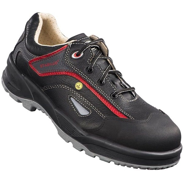 Stabilus - 1213Arot - svart - 1213a, Säkerhetsskor Unisex, Svart (Röd - Svart Röd - Svart), 41 EU Svart röd 41