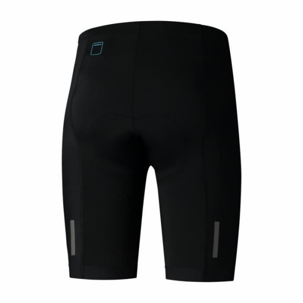 Shimano bib-shorts - svart - L - för män - med stretchband och GITA sämskskinn Svart XXL