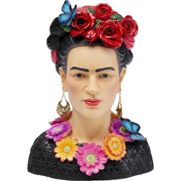 Dekoration - KARE - Deco muse blommor - Svart - Polyresen - 41x31x21 cm Svart