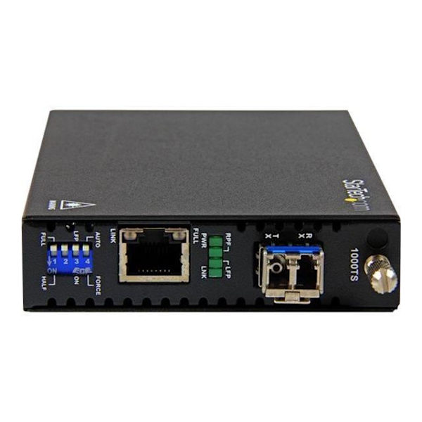 Koppar till fiberoptisk Ethernet-omvandlare - STARTECH - 20 km - 2 portar - Single-mode LC
