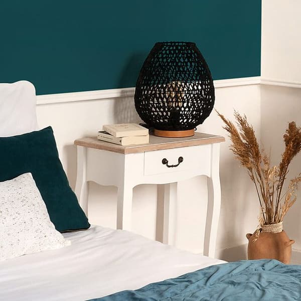 Nattduksbord "Chrysa" vit H65,5cm - Atmosphera Inredningsdesigner Vit