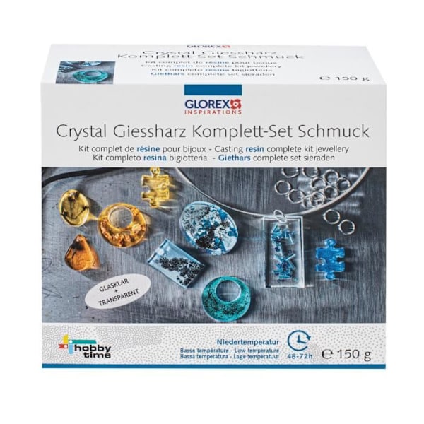 Formningskit - Glorex - Startkit för resin för smycken - 21 delar