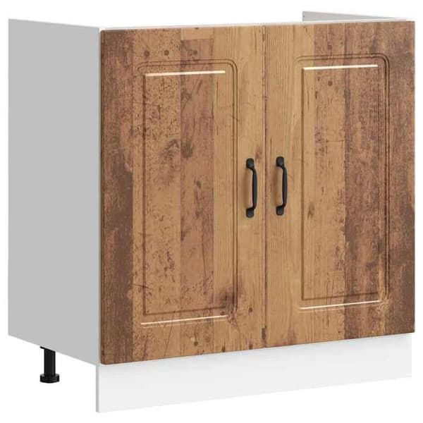 vidaXL Underskåp för diskho Kalmar svart 80x46x81,5 cm engineeringträ, köksunderskåp, köksunderskåp med 853455