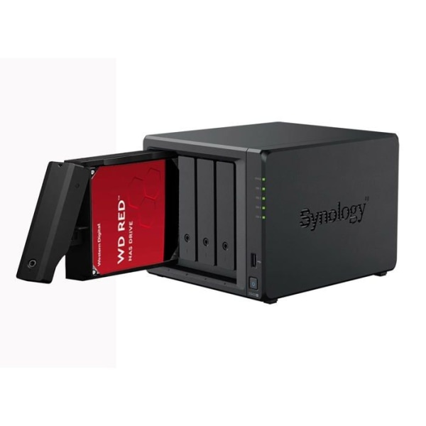 Synology - DS423+/2G/48T-WDRED+/ASSEMBLE - DS423+ 2GB NAS 48TB (4X 12TB) WD Red+, sätter ihop och testar med OS DSM installerat