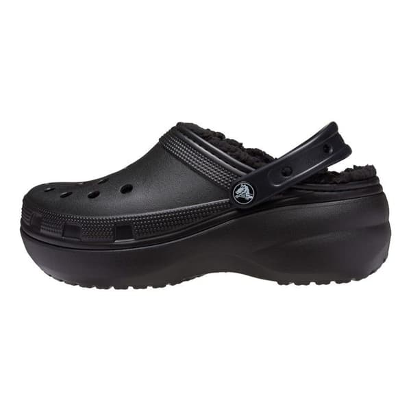 Klippor dam - CROCS - Classic Platform Lined - Svart - Varm foder - Platåsål Svart 41