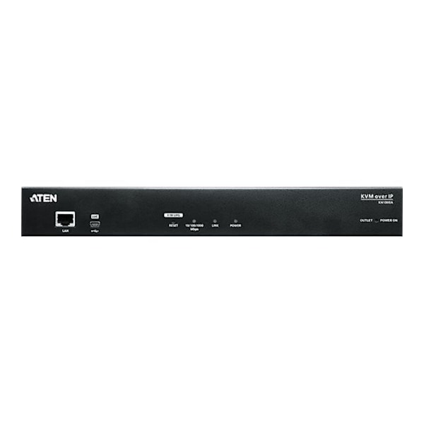 KVM över IP fjärrkontroll - ATEN - KN1000A - Svart - 1 port - Gigabit Ethernet