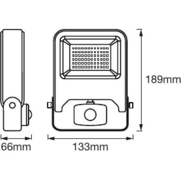 Endura översvämningssensor utomhus LED-projektor - LEDVANCE - 20W - 1500 lm - 3000K vit Vit