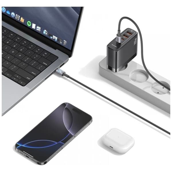 USAMS USB-C till USB-C-kabel 1,2 m 240 W Titan