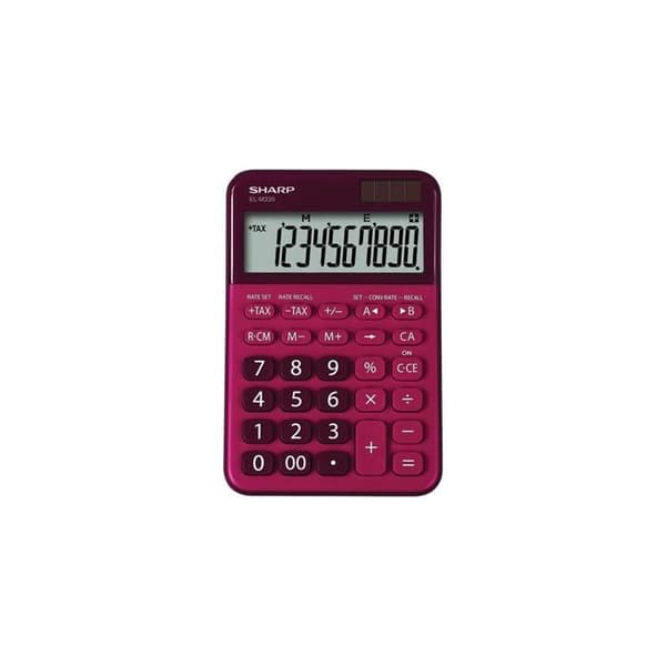 Basräknare Sharp SH-ELM335BRD Röd