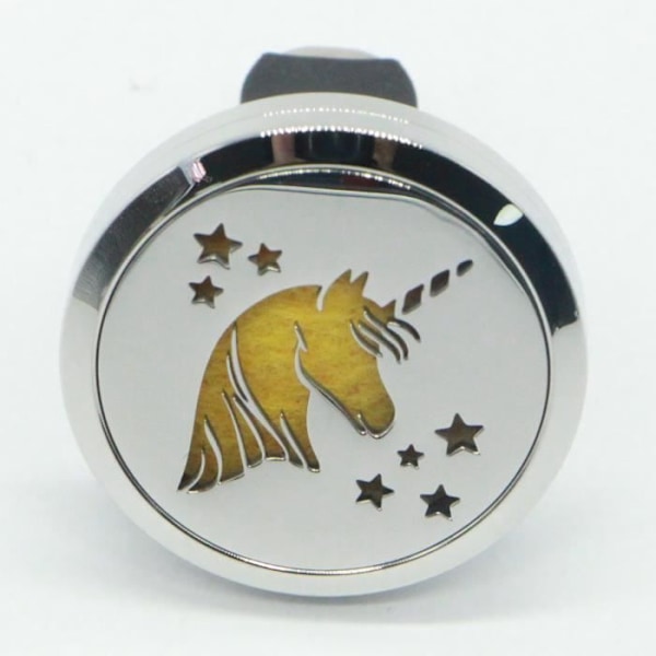 Diffusor för eterisk olja - ZEN'AROME - Clip'Arôme Unicorn - Rostfritt stål - 5 blöttrar - 3x3,6 cm Flerfärgad (Enhörning)