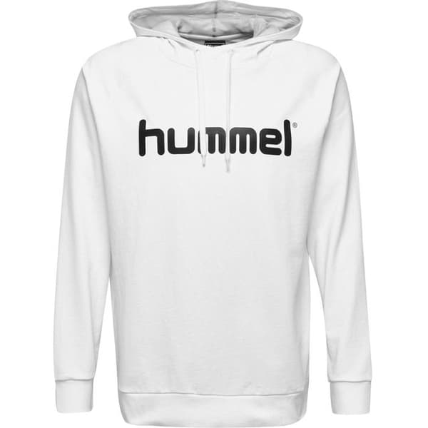 Huvtröja Hummel Cotton Logo - vit Vit S