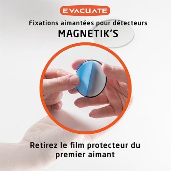 EVACUERA Magnetisk stöd 70mm för rökdetektor
