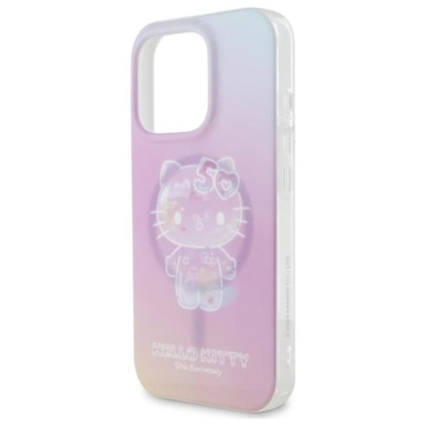 Coque för iPhone 16 Pro Max - Hello Kitty Hardcase IML Hello Kitty 50-årsjubileum MagSafe (HKHMP16XH50AP) - Rosa rosa