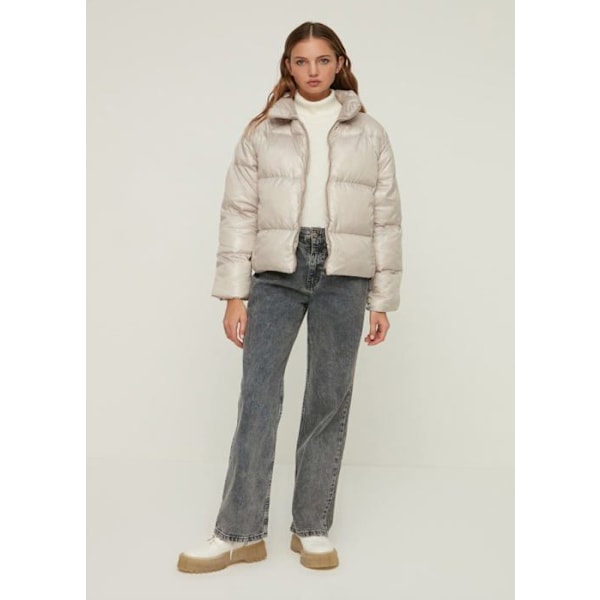 Kappa - ärtrock - överrock Trendyol - TWOAW21MO0009 - Stenbrant krage Oversize uppblåsbara kappor Damrock Svart XS