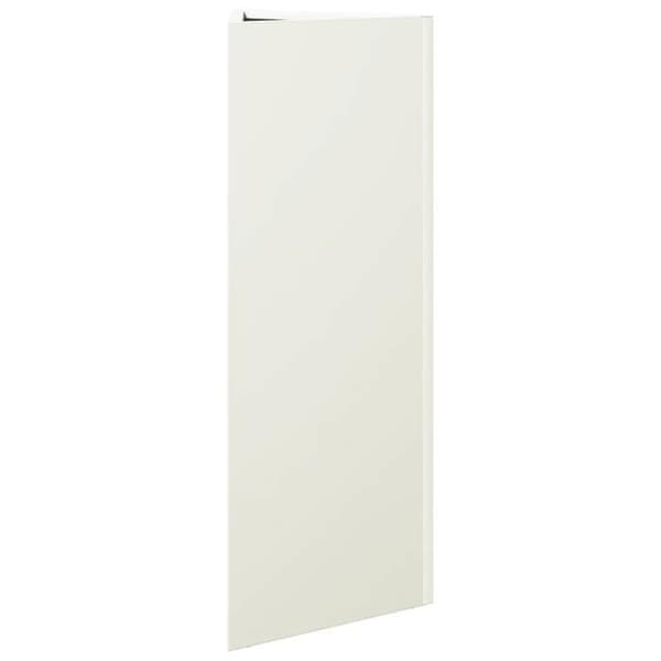vidaXL Triangulär vit kruka 30x26x75 cm stål 851145