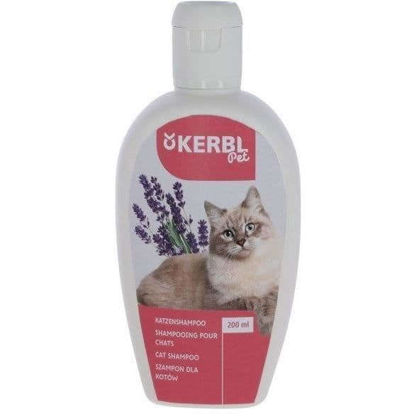 Schampo för katter - KERBL - 200 ml - Lavendel - Mango - Utstrålning och mjukhet