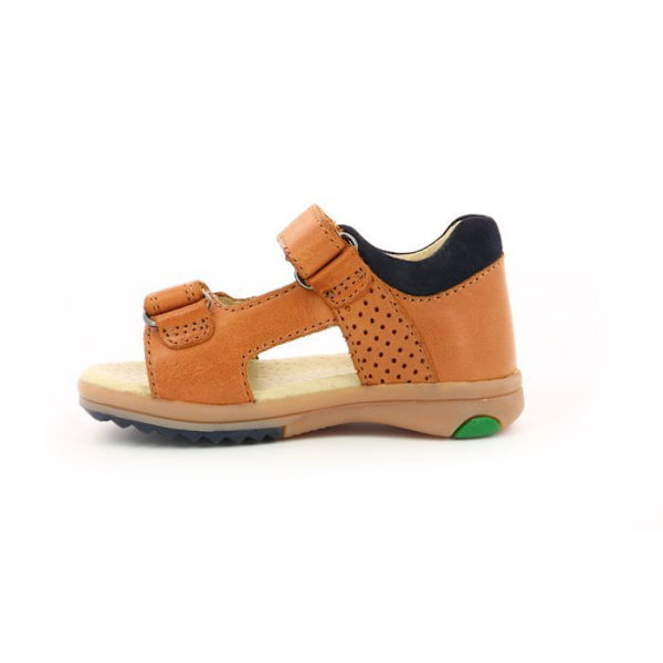 Sandaler - KICKERS - Plazabi - Läder - Kardborre - Optimal komfort Kamel 27