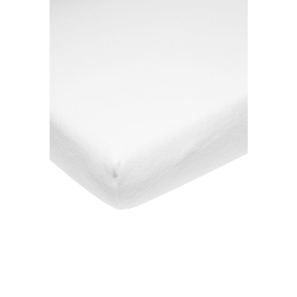 Meyco Baby Uni molton stretch drap-housse för spjälsäng - vit - 40x80/90cm Vit