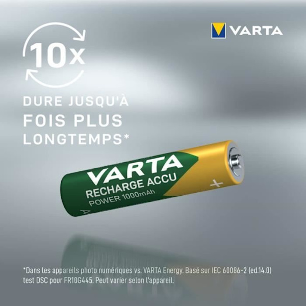 Varta Accu Power 1000 mAh AAA LR3 x4 uppladdningsbart batteri Pengar