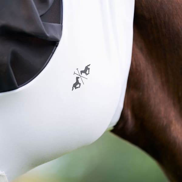 Flugmask för häst HV Polo Nena - vit - XFull vit
