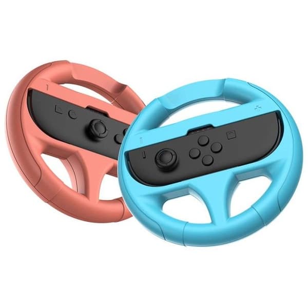 Paket med 2 rattar för Joy-Con - SUBSONIC - Switch 2 - Switch OLED - Switch Rosa och turkos