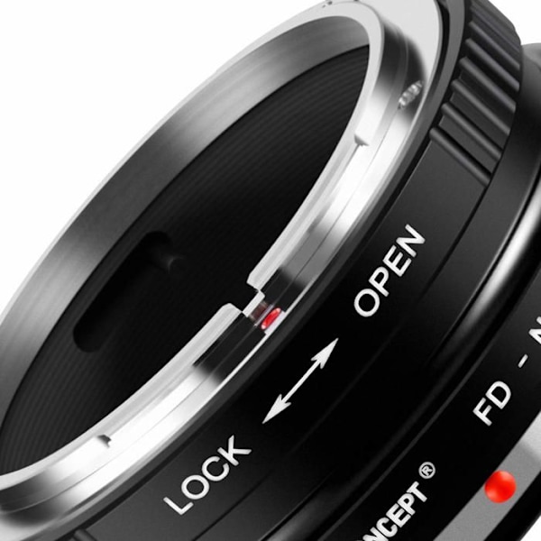 K-f koncept - 11EU-KF06.366 - Bague Anpassning Objektiv för Montera Canon FD Objektiv till Nikon Z Kamerahus (FD-Nikon Z)
