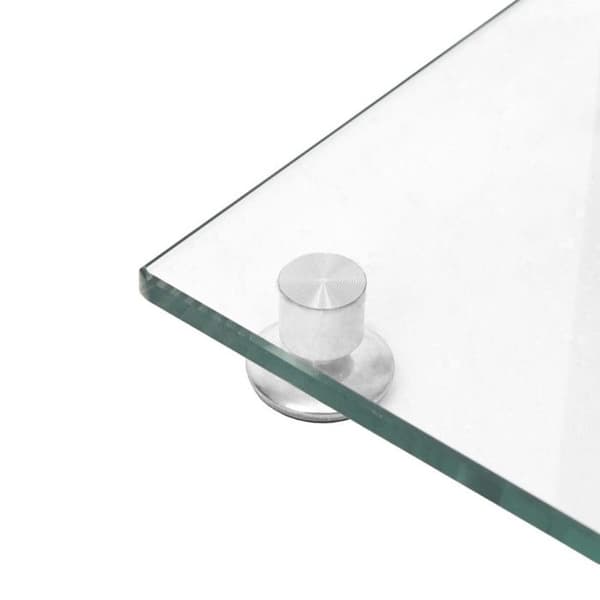 Högtalare stativ - VIDAXL - Silver - Härdat glas - Aluminium - 55 cm Pengar
