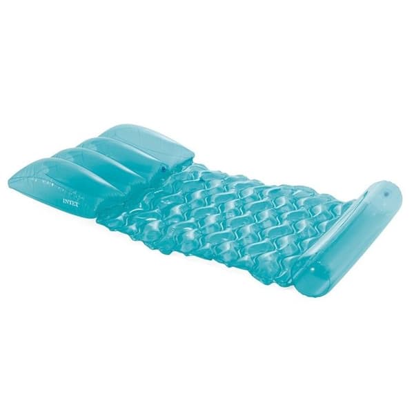 Intex Hamac - Blått uppblåsbart poolbädd Blå, transparent, syrlig