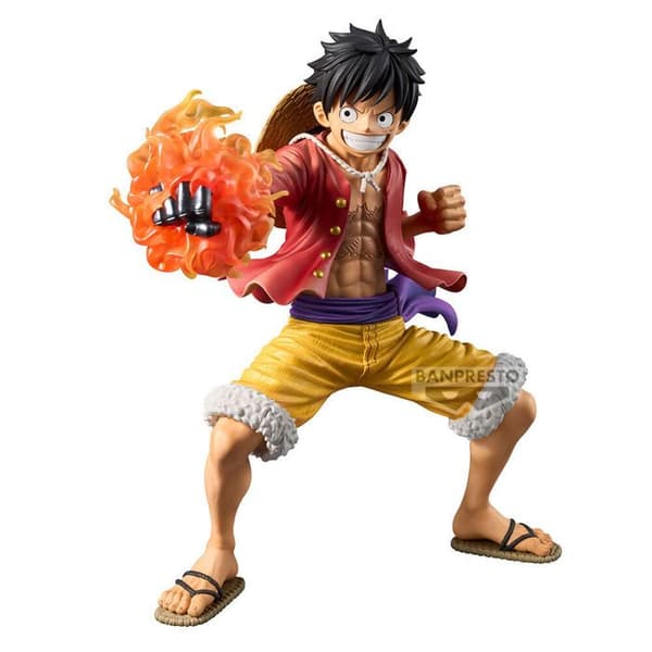 Figur - BANDAI - Monkey D. Luffy - Grandista Special Edition - Realistiska detaljer - Dynamisk pose Röd