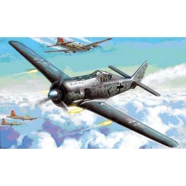 Flygplansmodell - ZVEZDA - Focke Wulf Fw190A-4 - Pojke - 15 år gammal - Plast - Vuxen
