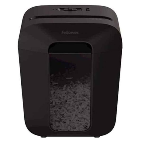 Fellowes Micro Cut Lx45 pappersförstörare, 17 L, 4 x 37 mm, 8 ark, svart - S0230026