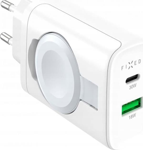 Laddare - Fast - FIXC33-CUW-WH - 33W - USB-C - USB-A - Vit Vit
