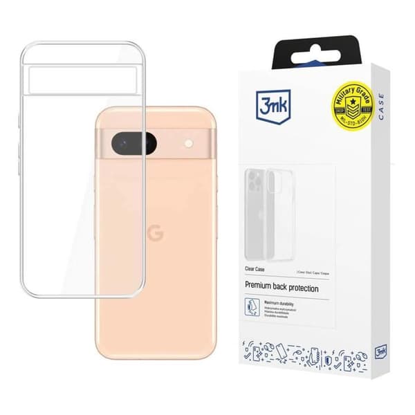 Google Pixel 8A 5G - Transparent skal 3MK
