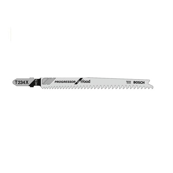 Sticksågsblad - BOSCH - T 234 X - progressiva tänder - mjukt trä - 100 stycken