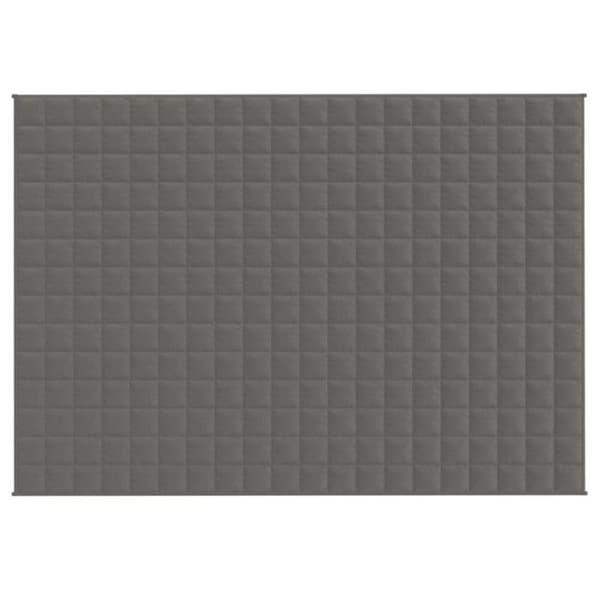 vidaXL Viktfilt Grå 140x200 cm 6 kg Tyg 3154833 Grå