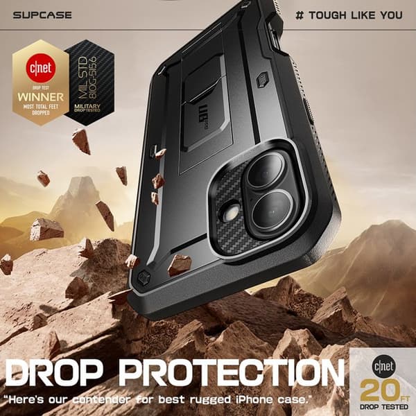 iPhone 16 Plus Skal - Supcase Unicorn Beetle Pro - Svart