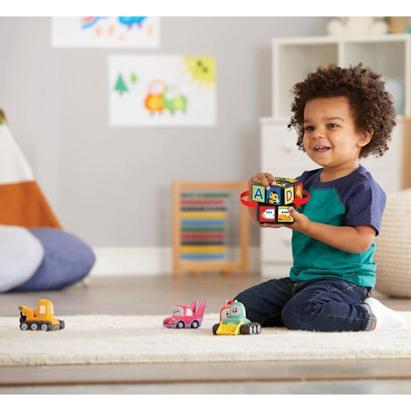 Vtech Puzzle - 3480-558422 - Magic Cube för barn, vänd och lär dig,