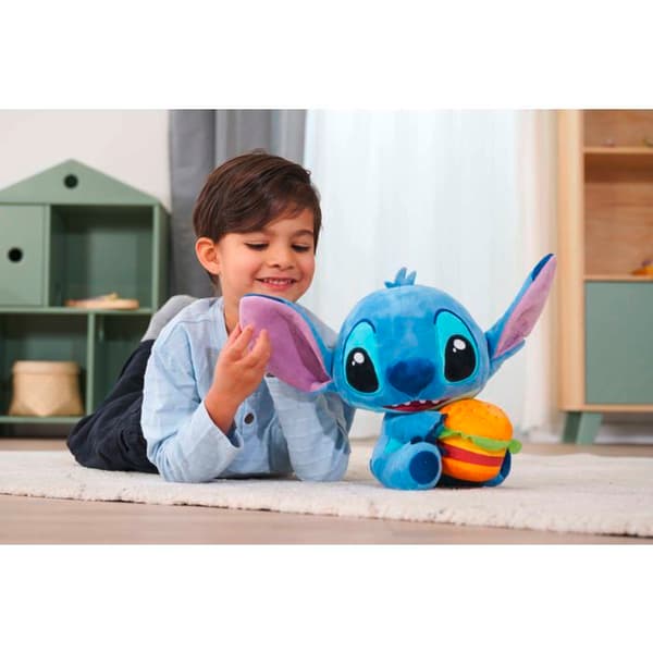 Peluche - Simba - Stitch Burger Edition - 25 cm - Blå - Hamburgeraccessoar