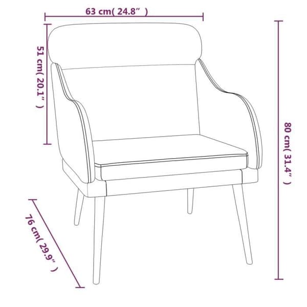 351436 vidaXL Fåtölj ljusgrå 63x76x80 cm sammet Ljusgrått