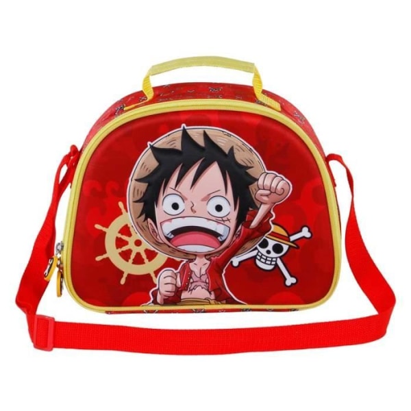 3D Snack Bag - KARACTERMANIA - One Piece Luffy - Röd - Polyester - Barn - Axelrem Röd