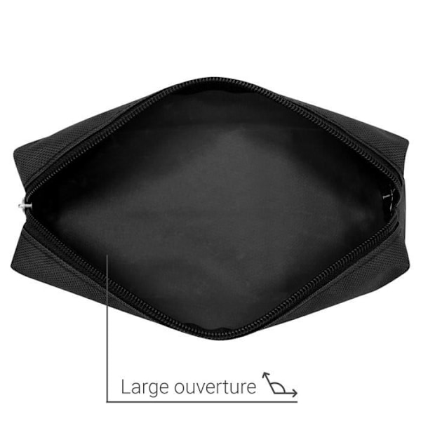 Pennfodral - WAYTEX - Litet rektangulärt format 21x4x4 cm - Svart Svart