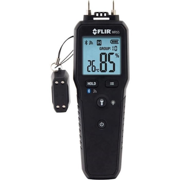 FLIR Material Fuktmätare MR55 MR55 Konstruktion fuktmätningsområde 1-99% Fuktighetsmätområde