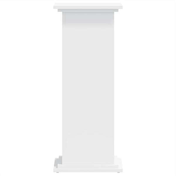 vidaXL Stöd för växter vit 33x33x80 cm ingenjörsträ 852969