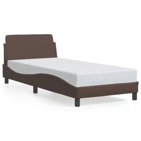 vidaXL Dover sängram brun 90x200 cm konstläder 373120