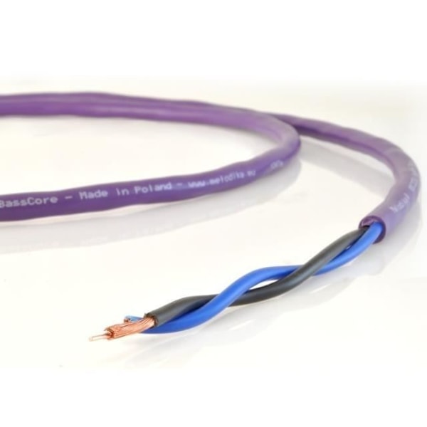 Melodika MDSC2575 Högtalarkabel Bananplugg OFC 2x2,5mm 7,5m - Purple Rain