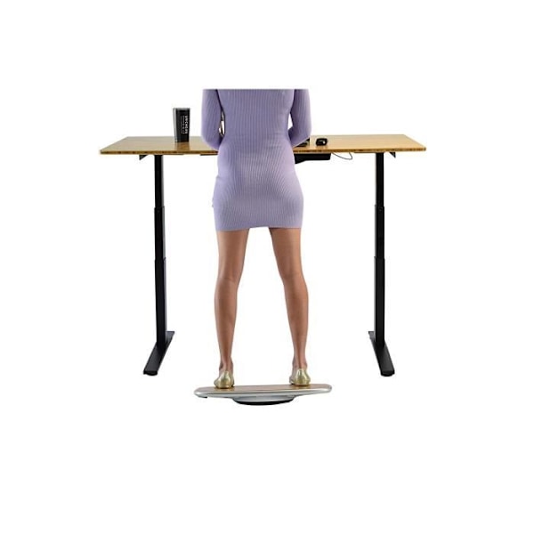 Uncaged Ergonomics Standing Desk Balance Board för kontoret. Soft Bamboo Balance Board för kontor