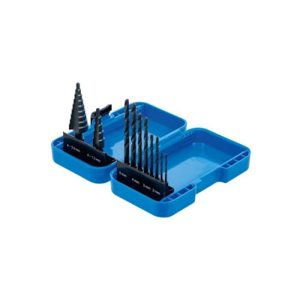 Set med steg- och spiralborrar BGS TECHNIC - HSS - 10 st - 1686