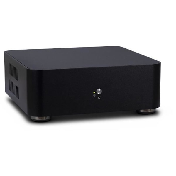 Inter-Tech ITX A60 PC-fodral - ITX-Tower - Aluminium - Svart - 60 W - 2,5" - 2 interna fack Svart