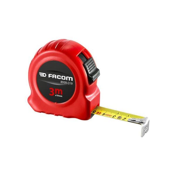 Dubbelt märkesmått 3mx19mm - FACOM - 893B.319PB Gul
