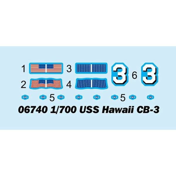 USS Hawaii CB-3 Grå